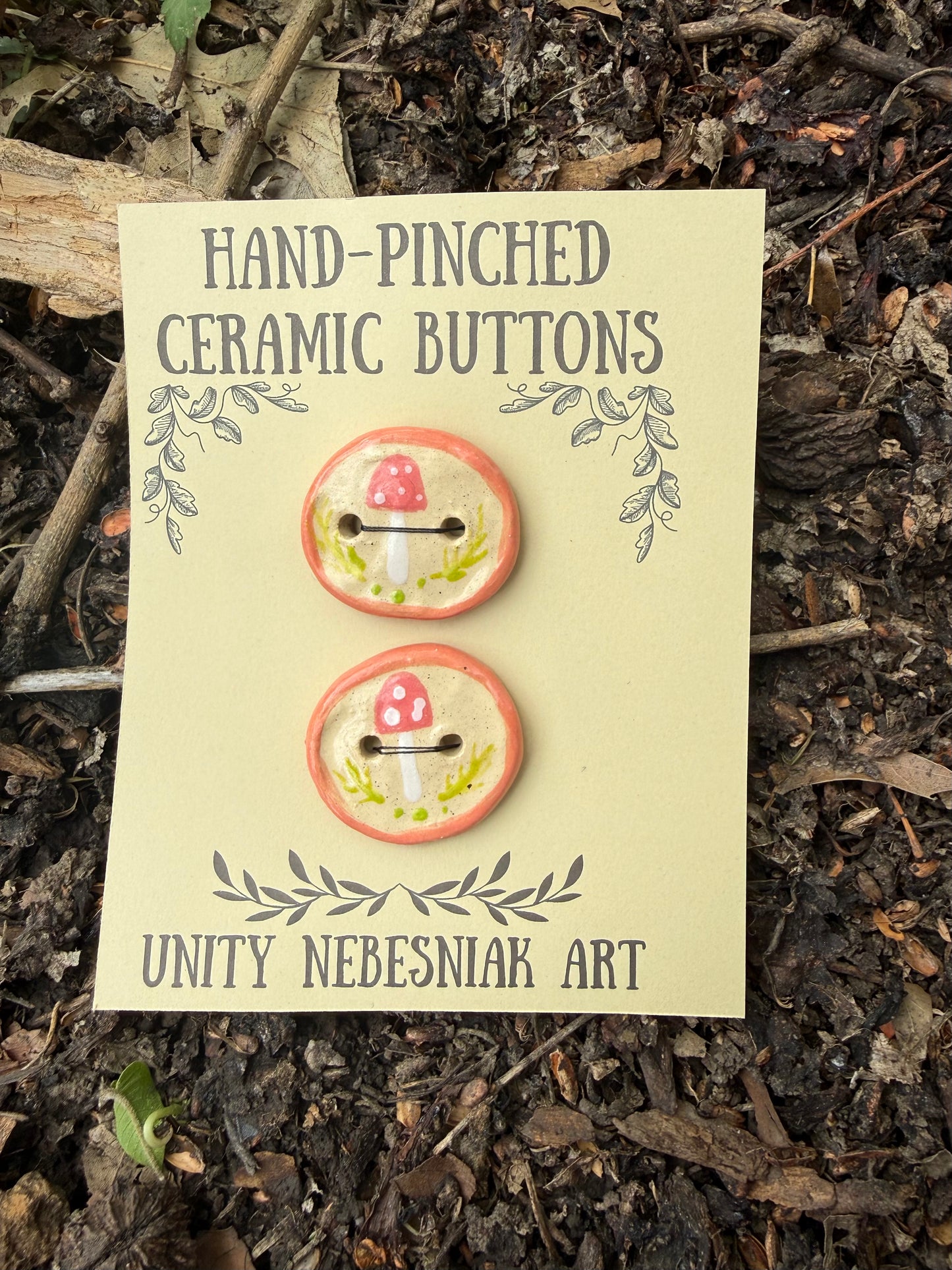 Hand Pinched Buttons - Set 19