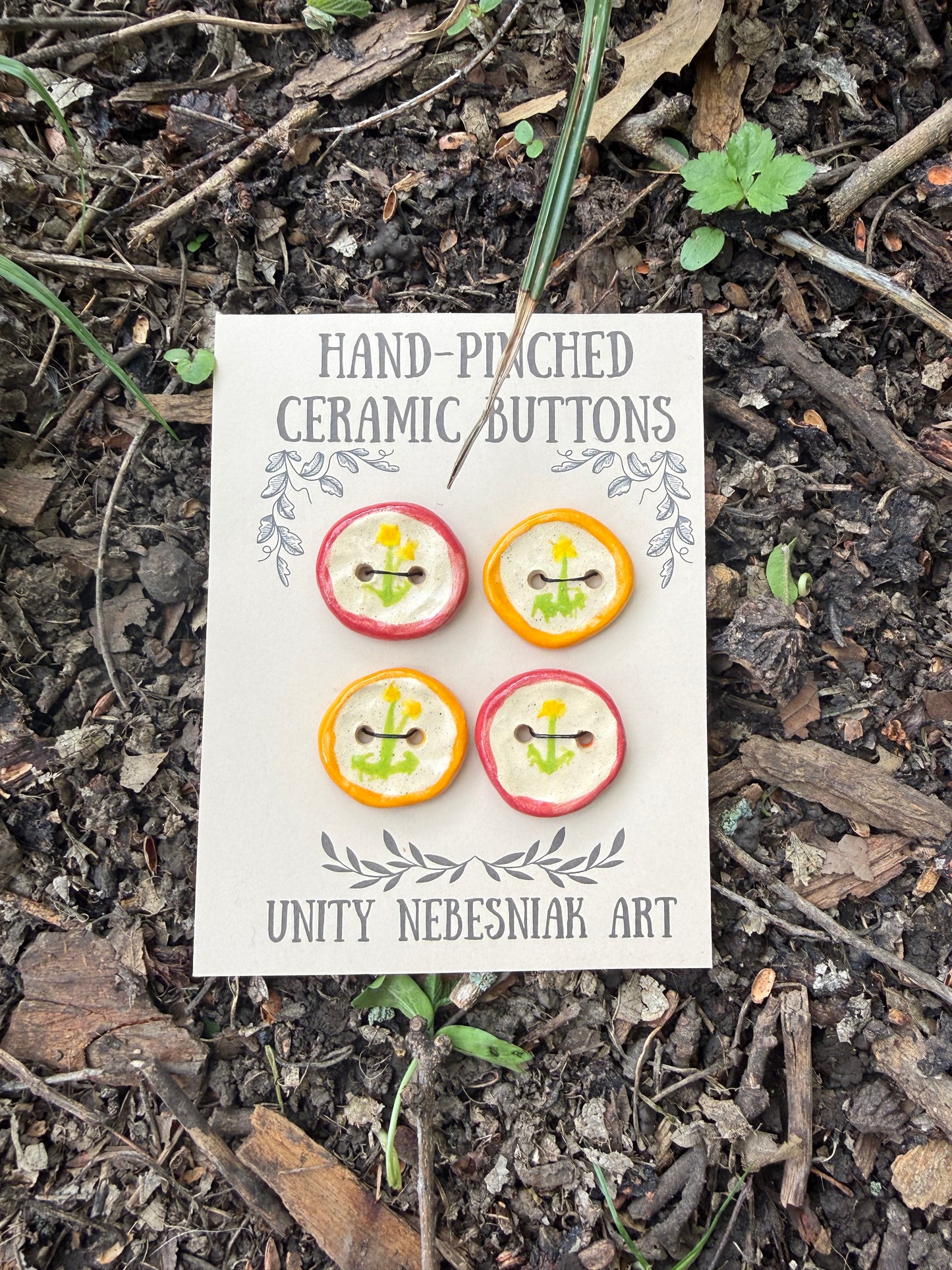 Hand Pinched Buttons - Set 17