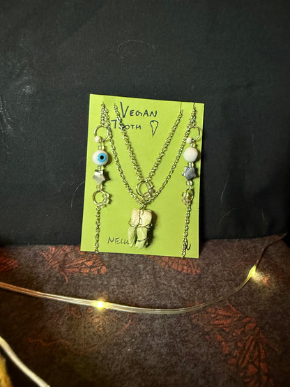 Vegan tooth necklace 2