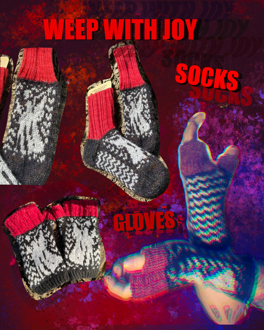 Weep With Joy Pattern Bundle - Socks & Gloves