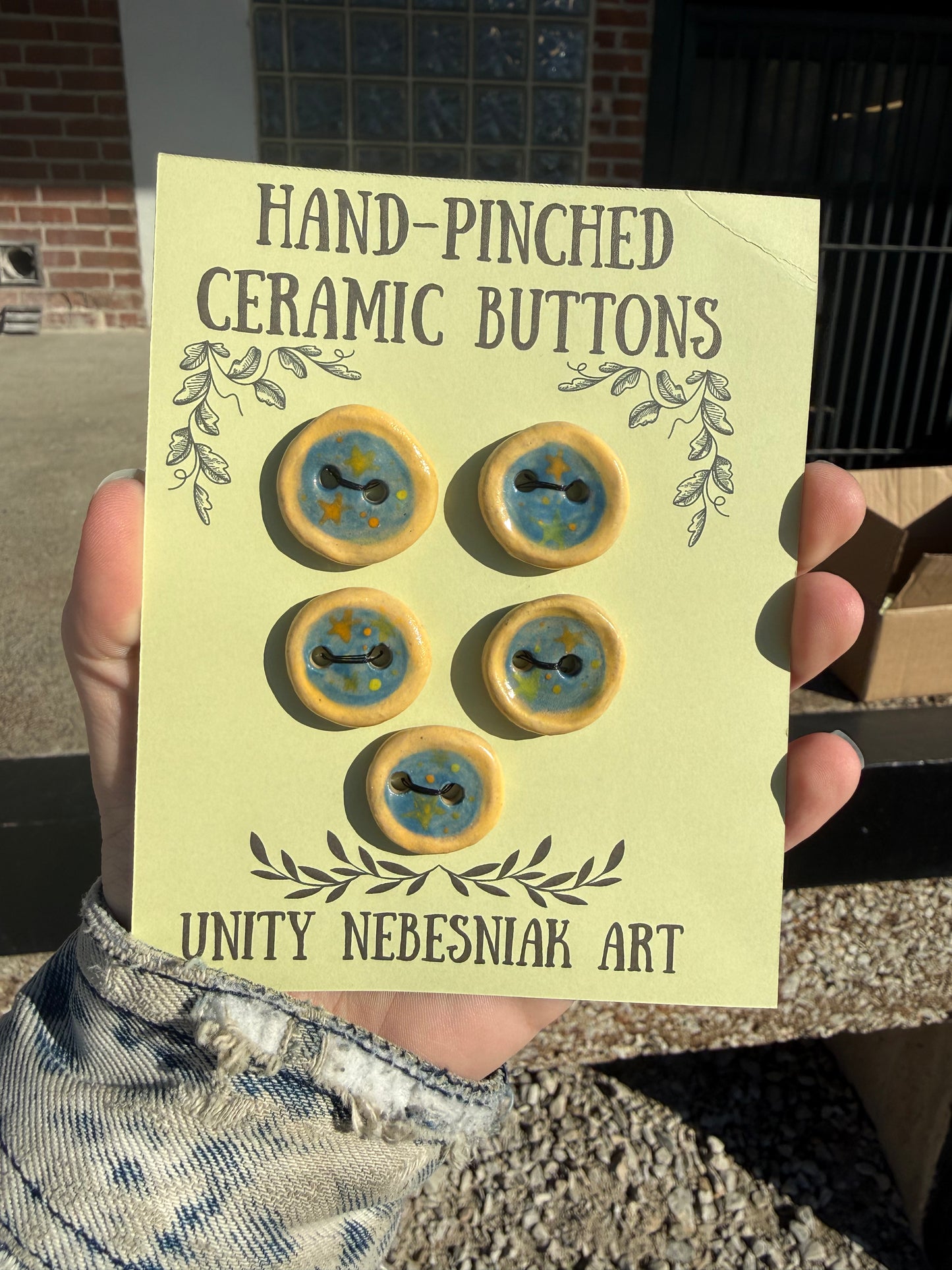 Hand Pinched Buttons - Set 13
