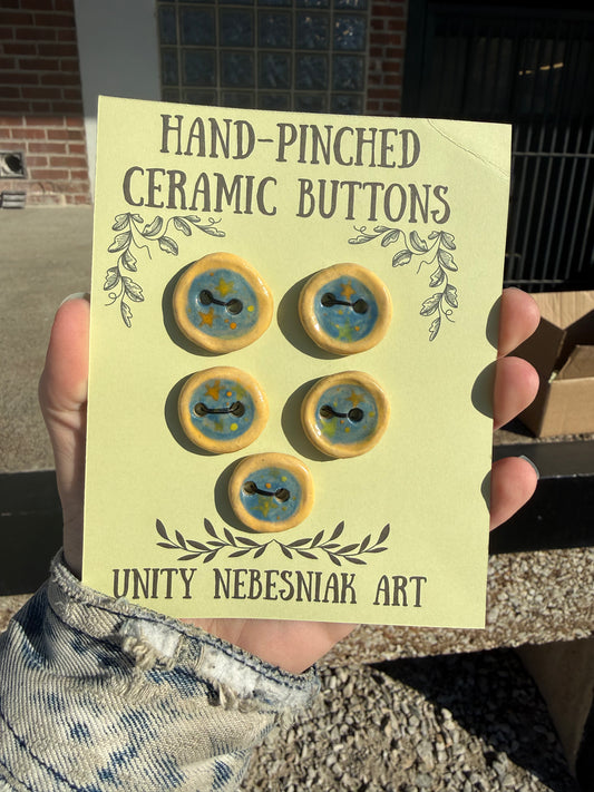 Hand Pinched Buttons - Set 13