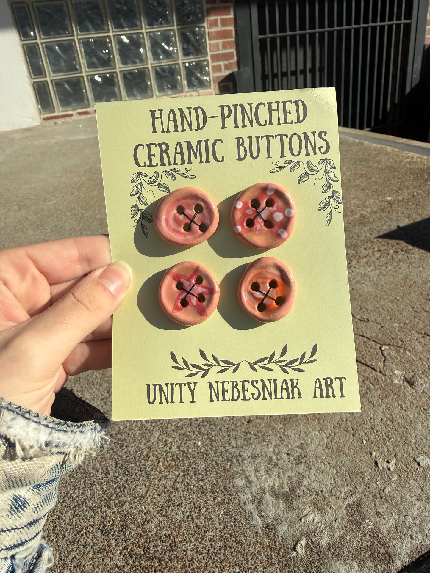 Hand Pinched Buttons - Set 9