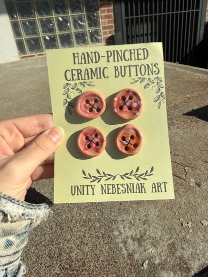 Hand Pinched Buttons - Set 9