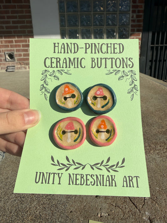 Hand Pinched Buttons - Set 5