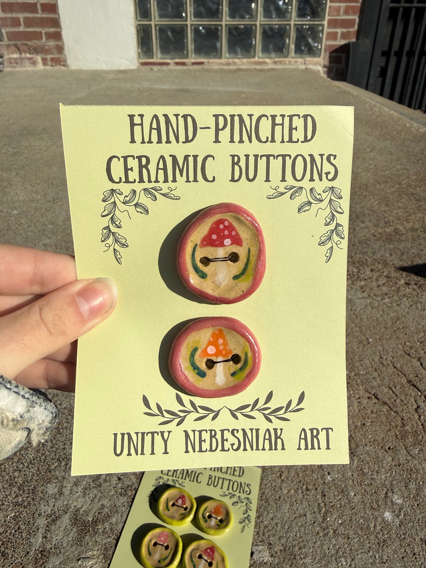 Hand Pinched Buttons - Set 2