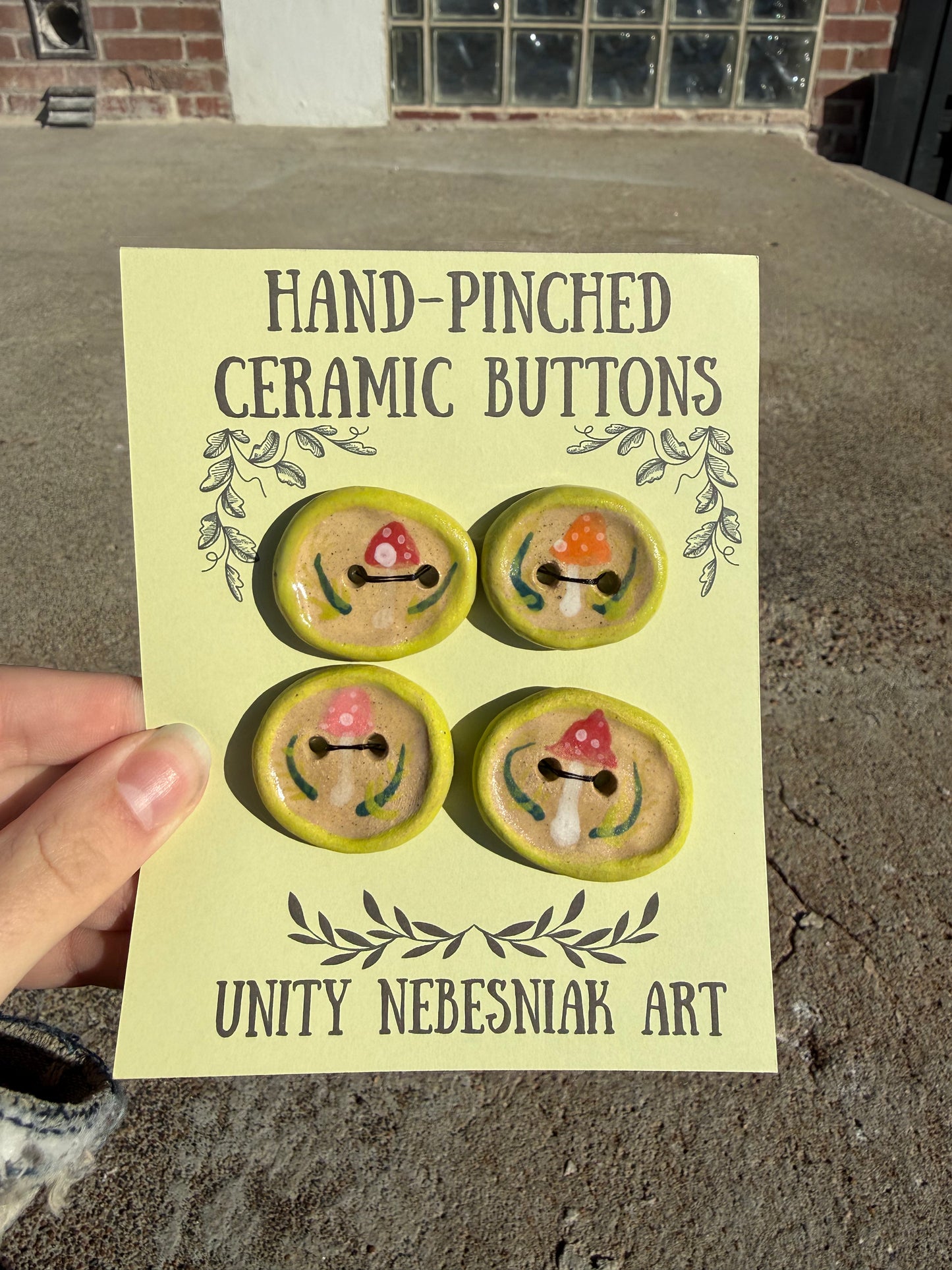 Hand Pinched Buttons - Set 1