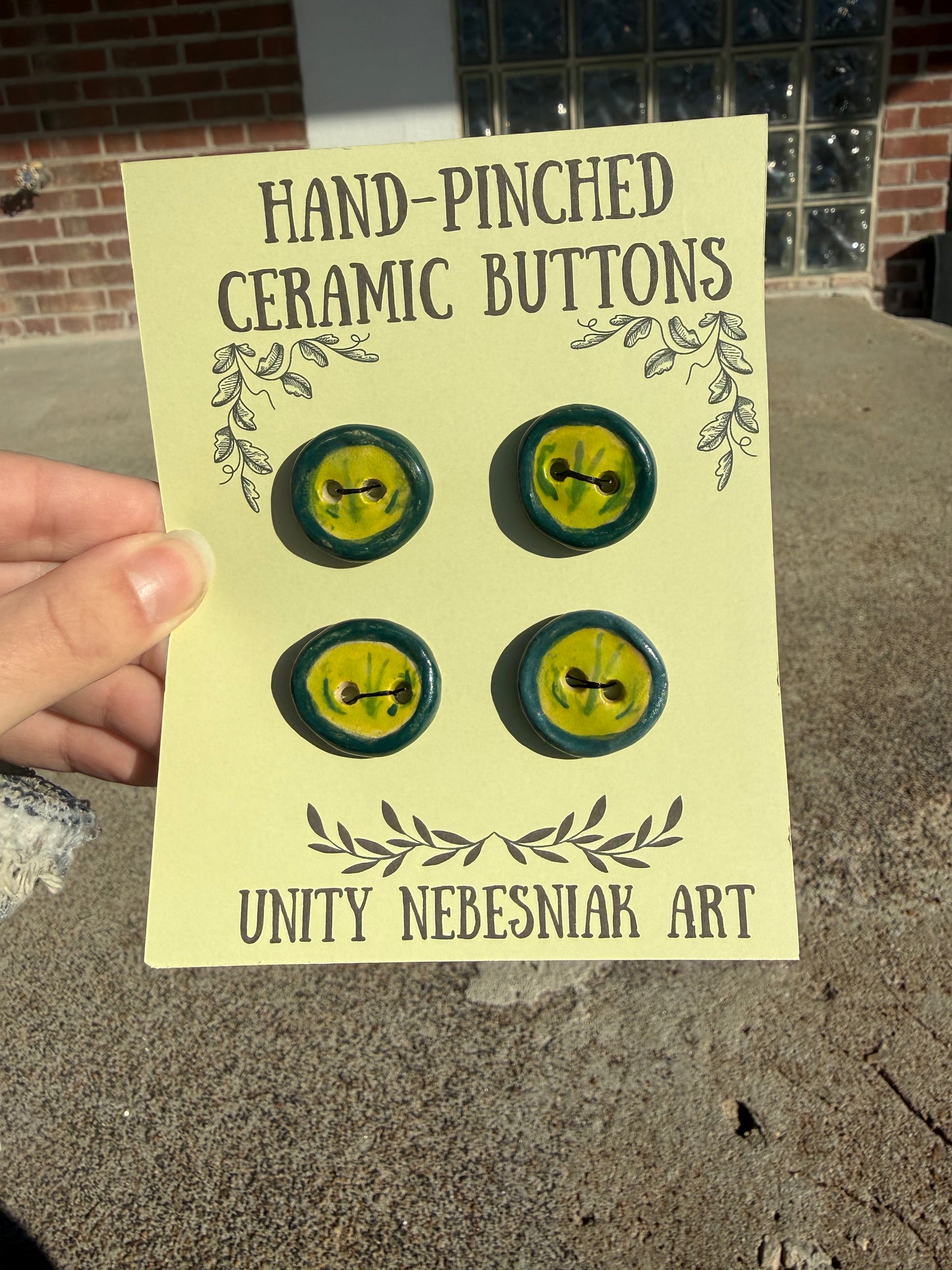 Hand Pinched Buttons - Set 14
