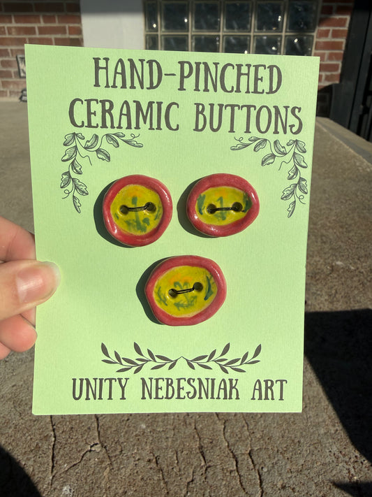 Hand Pinched Buttons - Set 11