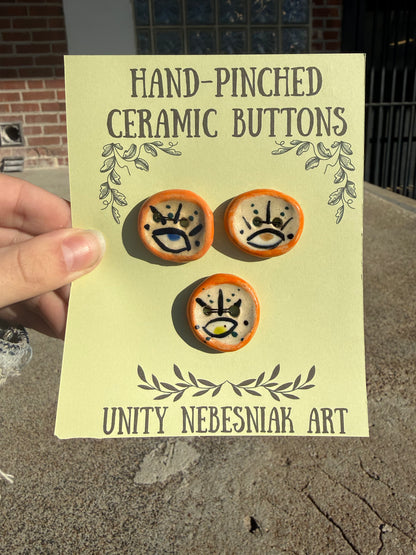 Hand Pinched Buttons - Set 8