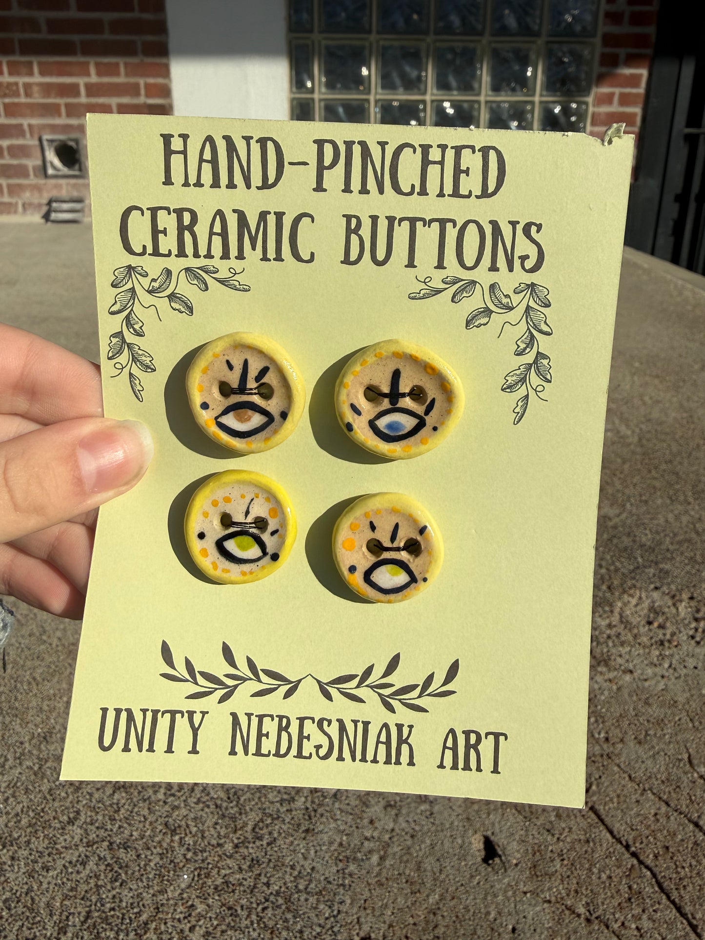 Hand Pinched Buttons - Set 7