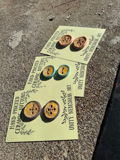 Hand Pinched Buttons - Set 3