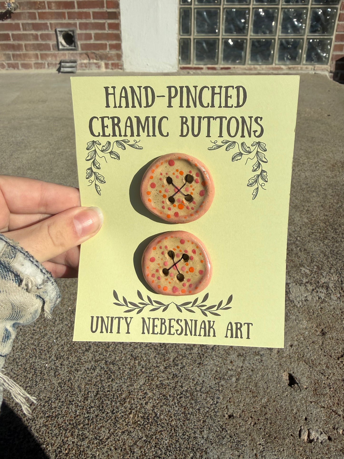 Hand Pinched Buttons - Set 3