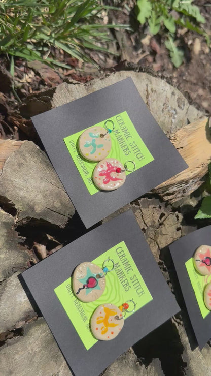 Ceramic Circus Stitch Markers