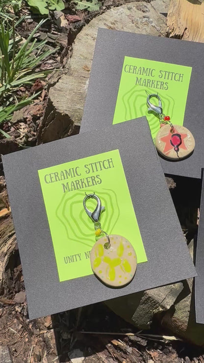 Ceramic Circus Stitch Markers